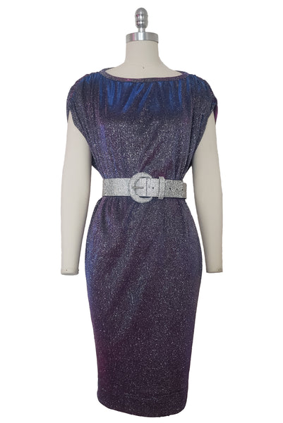 Bev Dress in Pink/Purple Shimmer Knit