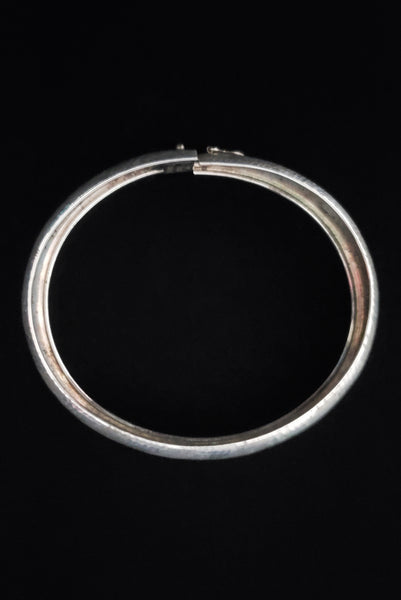 1970s Vintage 925 Italian Sterling Silver Bangle made in Salerno, Italy