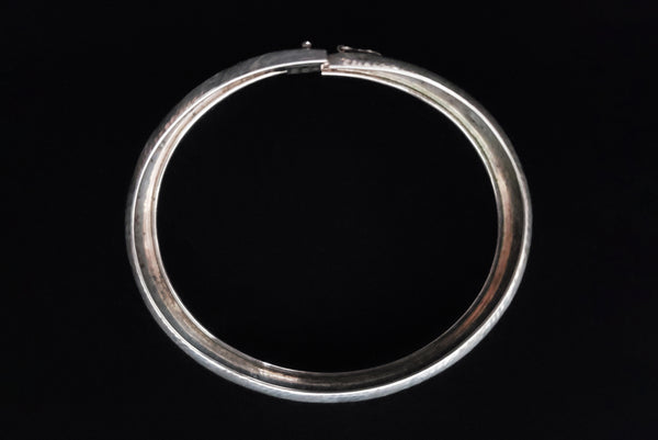 1970s Vintage 925 Italian Sterling Silver Bangle made in Salerno, Italy