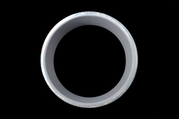 1960s Vintage Blue and White Marbled Plastic Bangle Bracelet