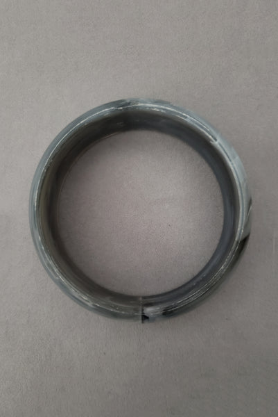 1980s Vintage Gray Marbled and Navy Blue Plastic Three (3) Bangle Bracelet Set