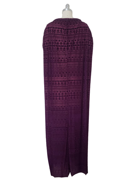 Pris Dress in Purple Deco Velvet