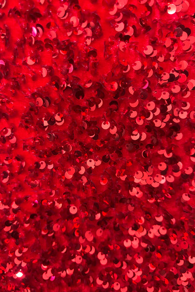 Sabrina Dress in Red Sequin Velvet