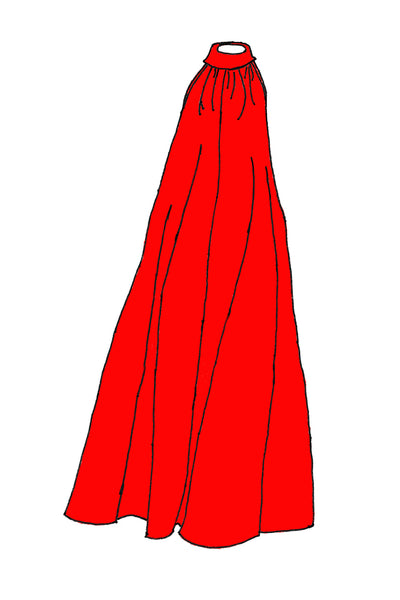 Design Your Own Eartha Caftan in Red - SAMPLE